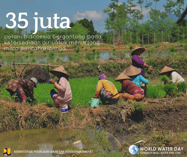 Banyak Petani Indonesia Bergantung pada Air _Kementerian PUPR_
