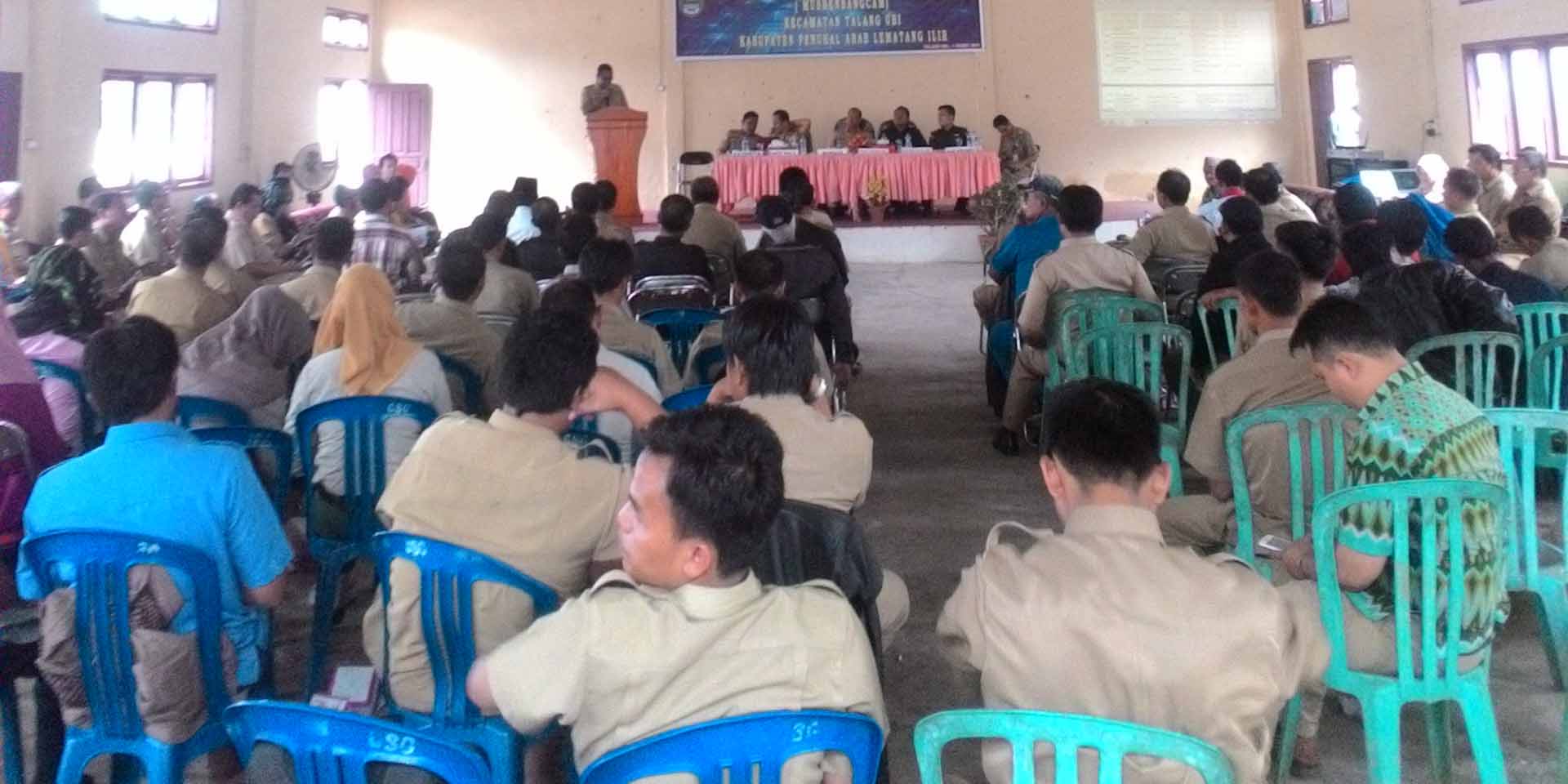 Suasana Musrenbang Kecamatan Talang Ubi