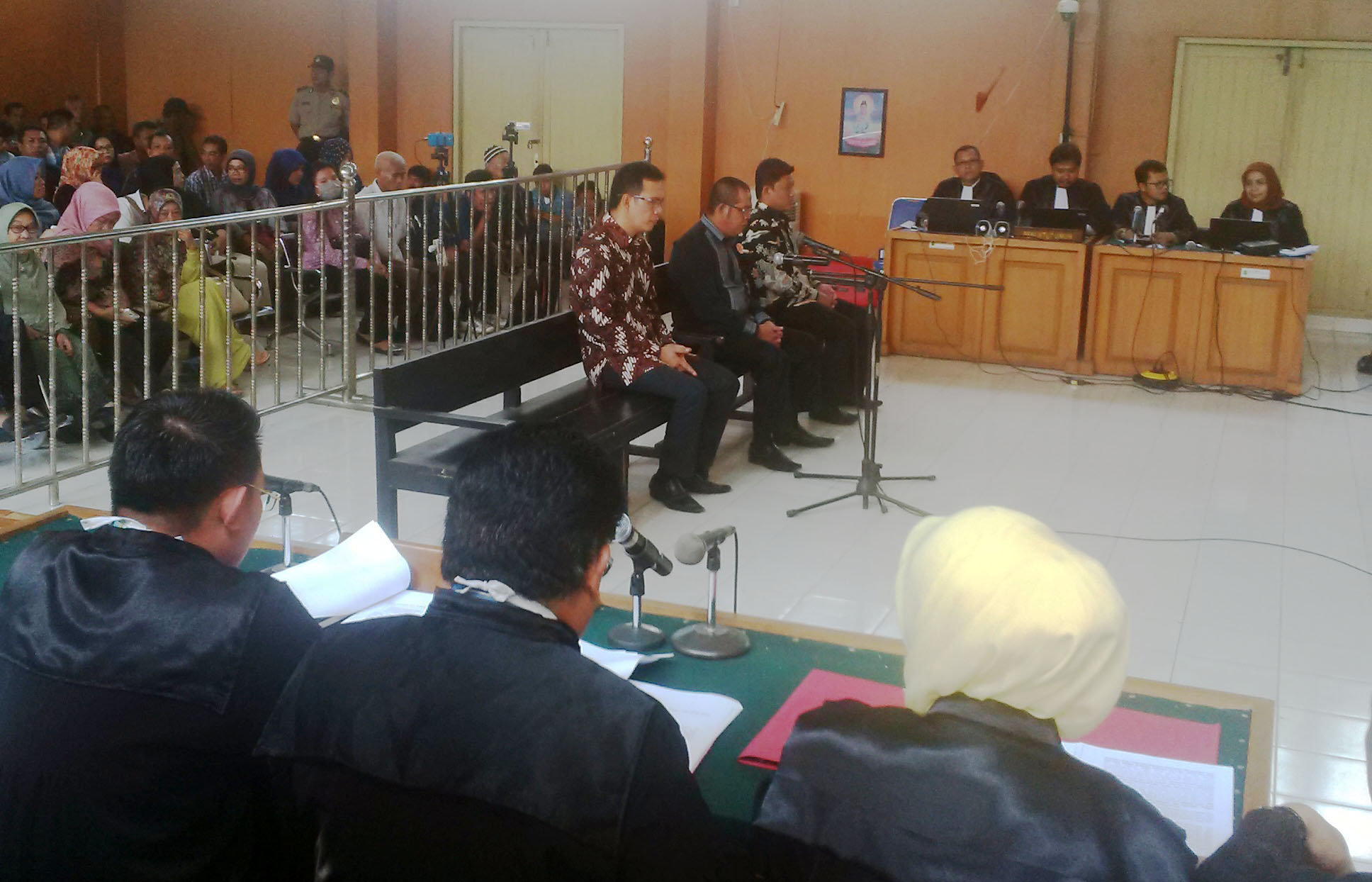 Proses Sidang Suap LKPJ Bupati 2014 dan APBD Muba 2015