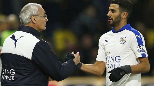claudio ranieri dan riyad mahrez _reuters