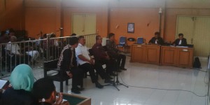 Empat Pimpinan DPRD Muba menjalani persidangan di Pengadilan Tipikor Palembang.
