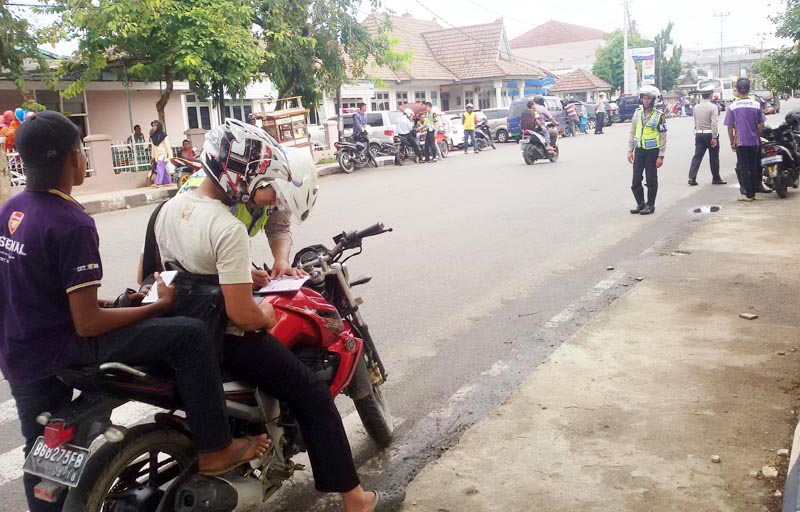 Pelanggar Lalu Lintas di OKU Masih Tinggi
