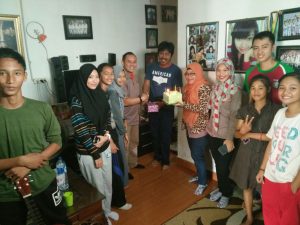 Head Of Branch South Sumatera Area (Manager) Palembang di Persada Indosat Group, Ade Rupawan, SH, MM, MKn memberikan ucapan selama kepada Sabem GIB.