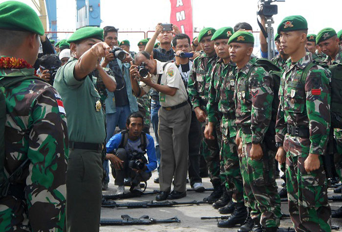 Pangdam Sambut Satgas Perbatasan RI-Papua Nugini