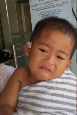 Rahmat (3) yang selamat dalam lakalantas
