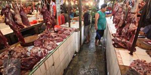 Suasana Kamar Daging Di Pasar