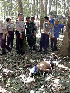 Korban Dasuki saat ditemukan tewas bersimbah darah