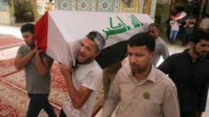 Korban tewas akibat bom dibawa ke lokasi pemakaman usai disholatkan_AP