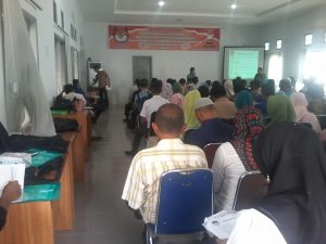 Ratusan anggota PPK dan PPS serius mengikuti kegiatan Bimtek yang digelar KPU Kepulauan Bangka Belitung di  Aula Sekretariat KPU Babel, Rabu (24/8/2016). 