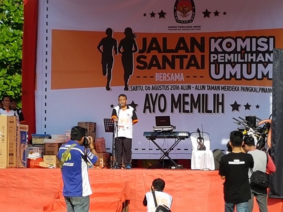 Gubernur Babel (jalan sehat KPU)