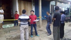 Olah TKP di Teratai Putih