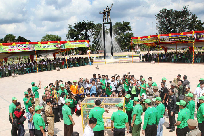 Suasana Peringatan Hari Lingkungan Hidup di Prabumulih
