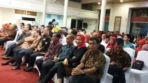 Direktur dan pejabat penting Politeknik Negeri se-Indonesia mengikuti acara pembukaan Business Administration Contest (BAC) III 2016 di Griya Agung Palembang, Senin (24/10/2016) malam.