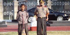Kapolda NTB dan tukang sapu