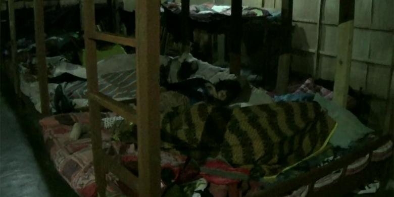 Calon TKI di sebuah rumah penampungan