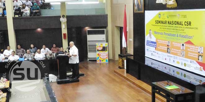 Gubernur Sumsel Alex Noerdin Buka Seminar Nasional CSR