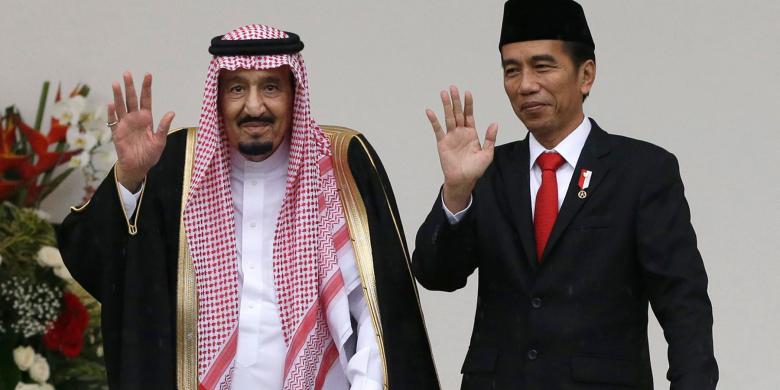 Raja Arab Saudi Salman bin Abdulaziz al-Saud dan Presiden Joko Widodo