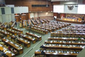 Suasana sidang paripurna DPR RI