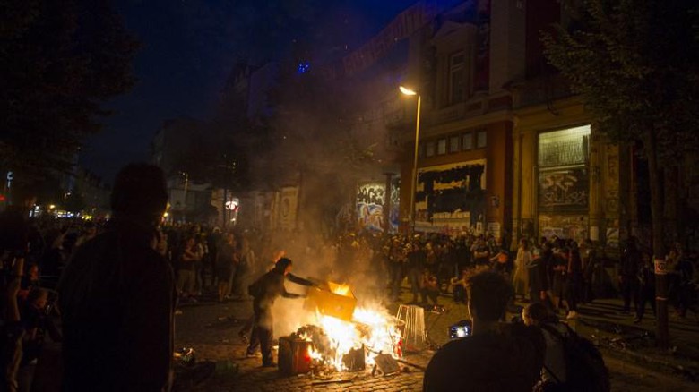 Suasana rusuh jelang KTT G20 di Hamburg Jerman