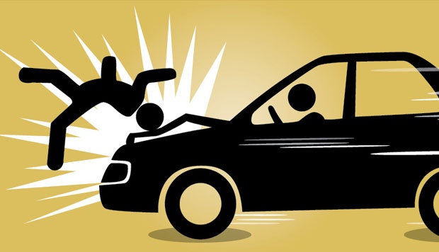 Ilustrasi tabrak mobil