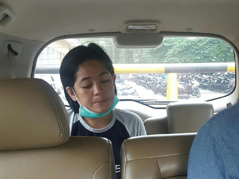 Pelaku penggasak uang Minimarket Anasty Merlin Siahaan alias Merlin