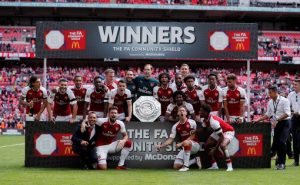Selebrasi Arsenal Menjuarai FA Community Shield _reuters_miror