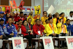 Suasana Pengambilan Nomor Urut Partai Politik