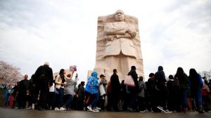 Pawai diam di National Mall untuk memperingati 50 tahun tewasnya tokoh perjuangan hak sipil, Martin Luther King Jr
