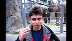 "Me at the zoo", video pertama yang diupload ke YouTube oleh Jawed Karim "Me at the zoo", video pertama yang diupload ke YouTube oleh Jawed Karim
