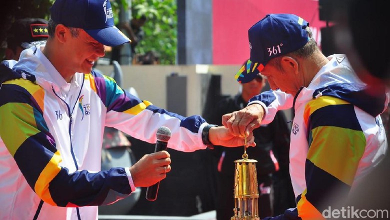 Api Asian Games 2018 dari Mrapen, Grobogan, dibawa ke Yogya