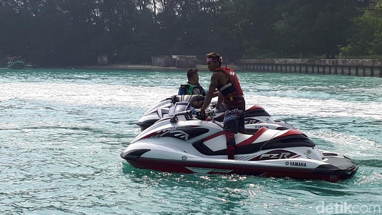 Chef de Mission Asian Games 2018 Komjen Syafruddin memantau pelatnas jetski.