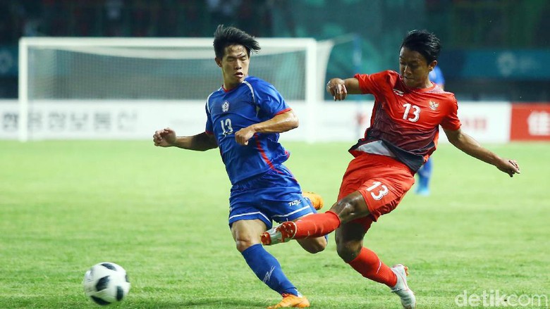 Timnas Indonesia U-23 saat mengalahkan Taiwan di Asian Games 2018
