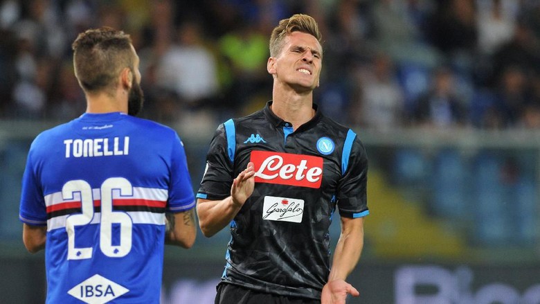 Napoli kalah 0-3 dari Sampdoria