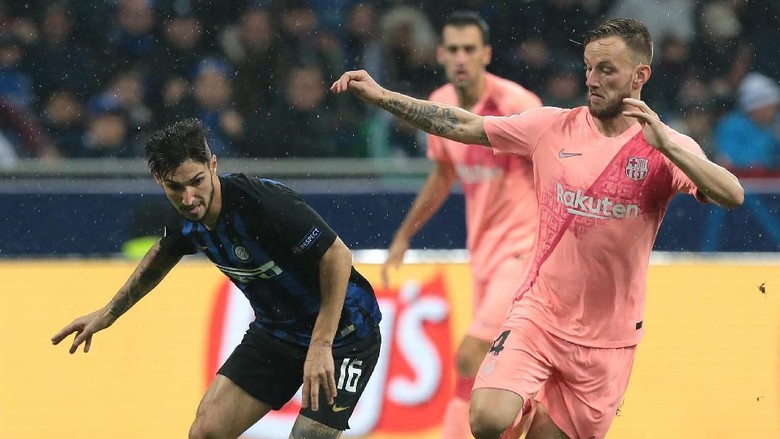 Inter Milan tahan imbang Barcelona 1-1 di Giuseppe Meazza
