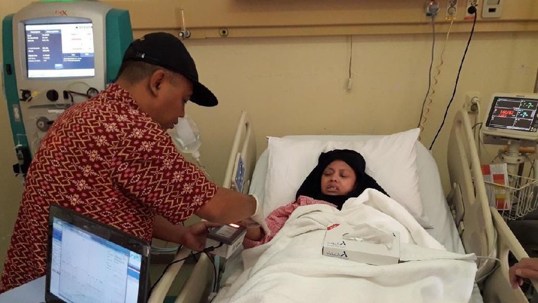 sivayolanda saat menjalani perawatan di RSU King Abdul Aziz