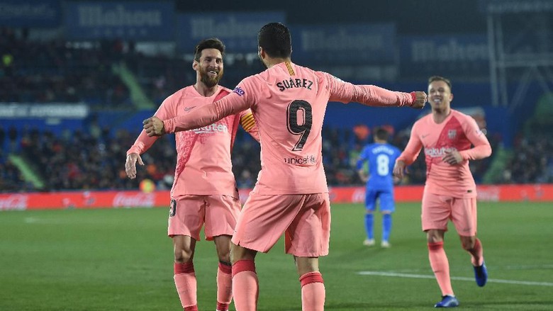 Barcelona menang 2-1 atas Getafe