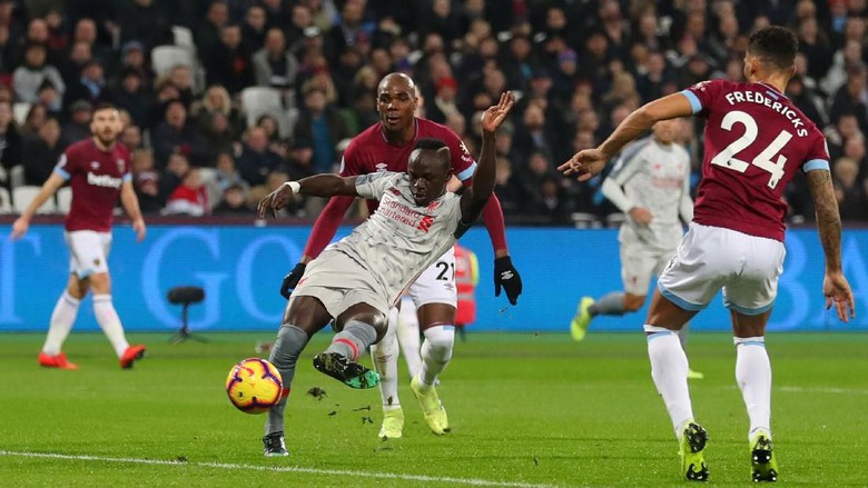 Liverpool berimbang 1-1 dengan West Ham United