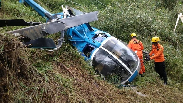 Helikoper jatuh di Tasikmalaya