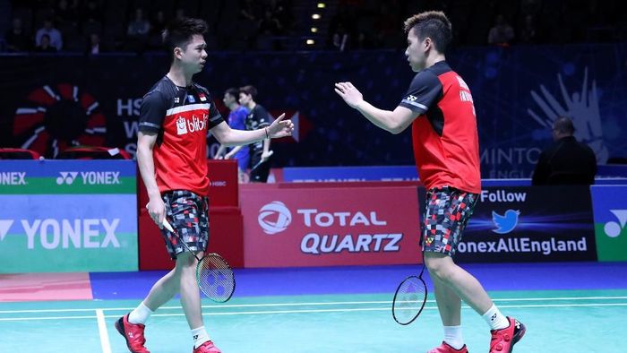 Kevin Sanjaya Sukamuljo - Marcus Fernaldi Gideon terhenti di babak pertama All England 2019
