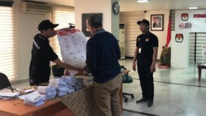 Suasana nyoblos di KBRI Beirut