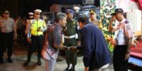 Wabup OKU Johan Anuar beserta jajaran saat meninjau suasana kamtibmas di Kota Baturaja jelang pergantian tahun, Selasa (31/12/2019).