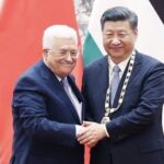 Presiden China Xi Jinping bersama Presiden Palestina Abbas