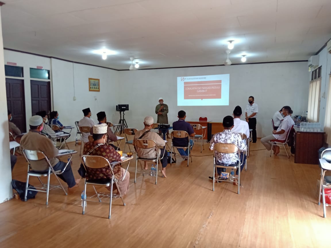 Lokalatih Online Da’I Masjid Peduli Gambut dilaksanakan serentak di Riau, Jambi dan Kalimantan Barat pada Sabtu, (19/9/2020).