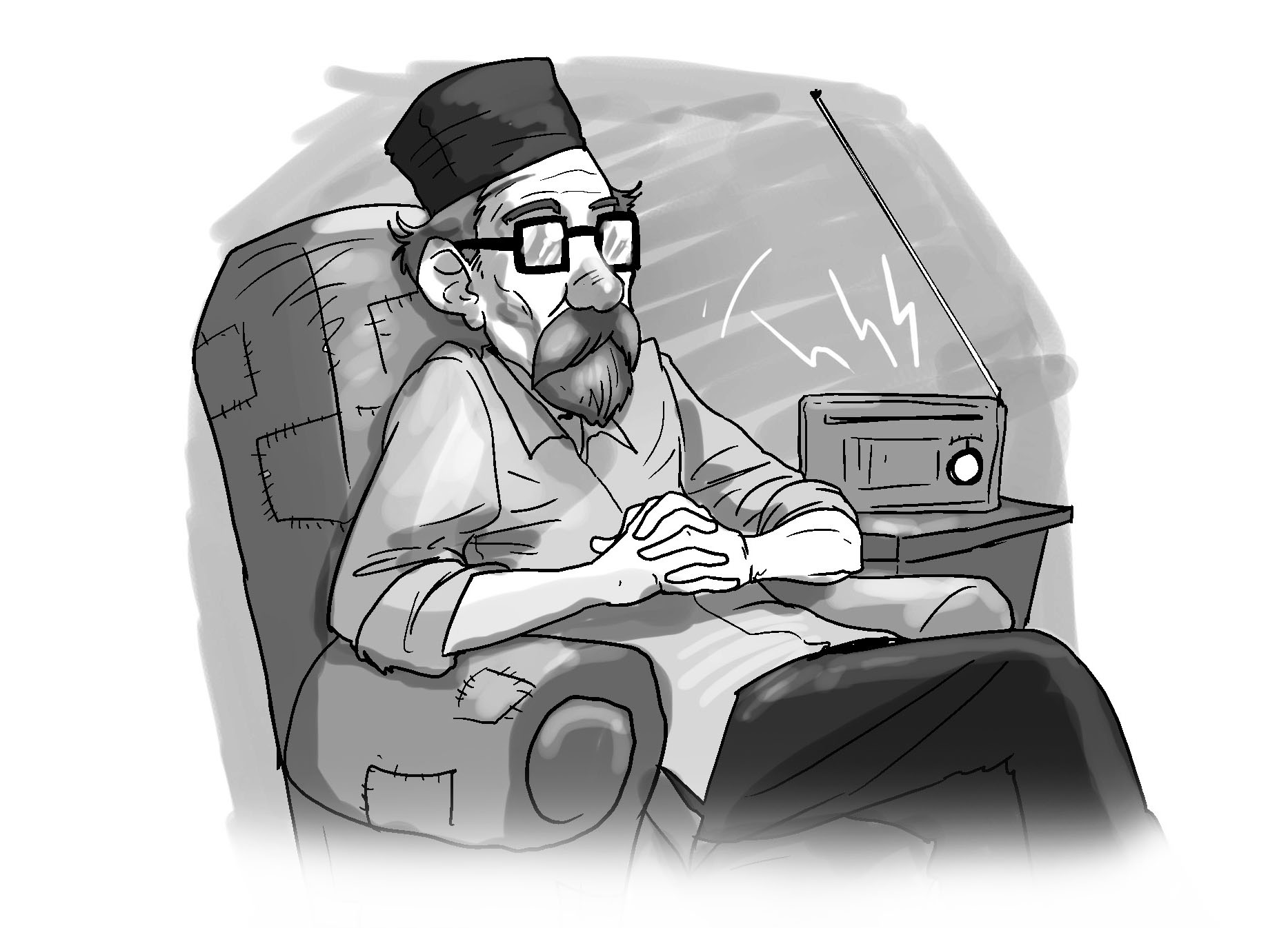 Ilustrasi Kopiah Bapak