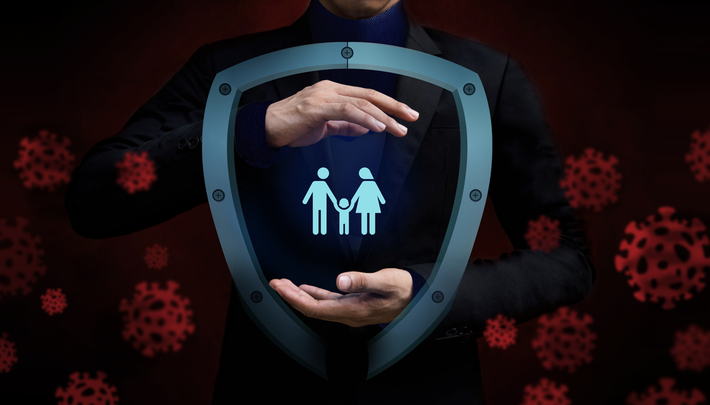 Covid-19,Or,Corona,Virus,Situation,Concept.,Insurance,For,Family.,Protected