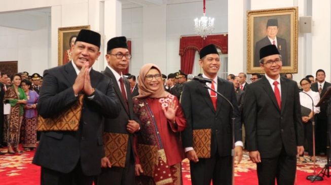 Lima pimpinan KPK periode 2019-2023