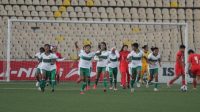 Pemain-pemain timnas putri Indonesia merayakan keberhasilan mencetak gol ke gawang Singapura