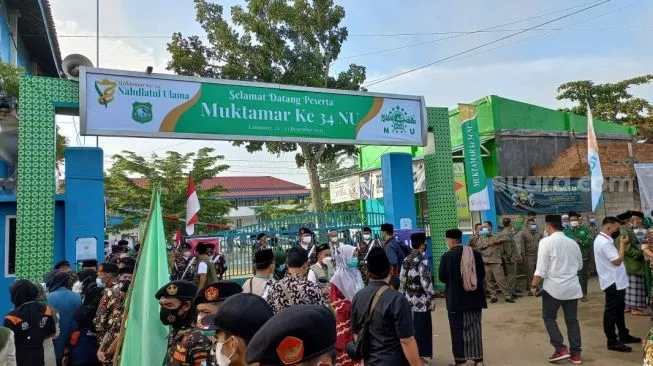 Suasana jelang Muktamar NU ke-34 di Lampung