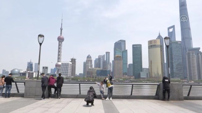 Suasana di kota Shanghai, China