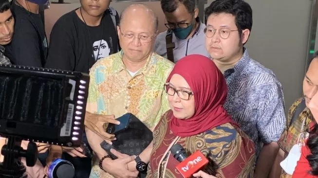 Mario Tegh usai menjalani pemeriksaan di Bareskrim Polri